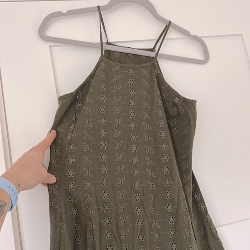 Brandy Melville olive green dress size small